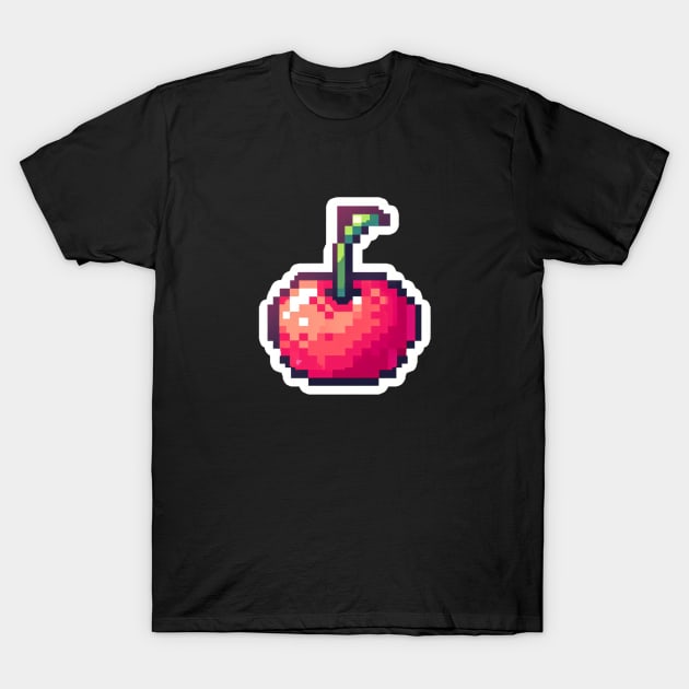 Cherry Fruit Vintage Since Seeds Retro Juice Field T-Shirt by Flowering Away